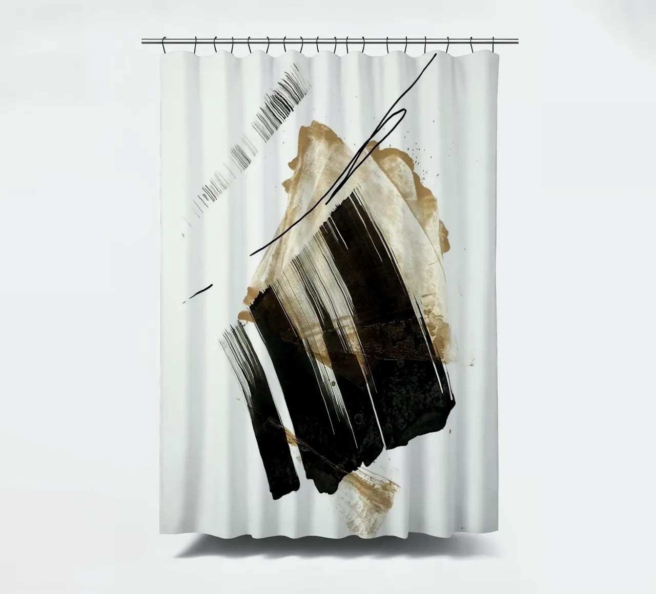 ink art shape minimal tenda da doccia da comura