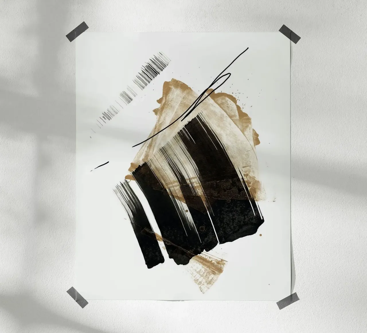 ink art shape minimal carta hahnemühle da comura