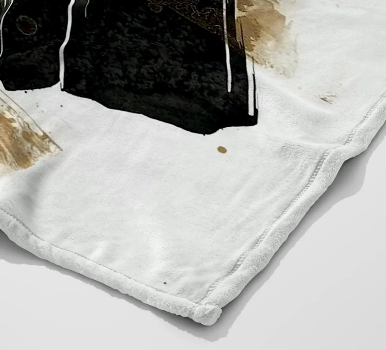 ink art shape minimal coperta in pile da comura