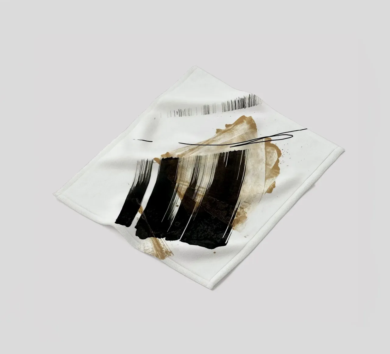 ink art shape minimal coperta in pile da comura
