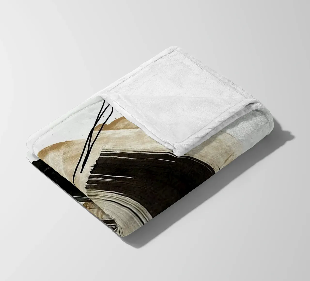 ink art shape minimal coperta in pile da comura