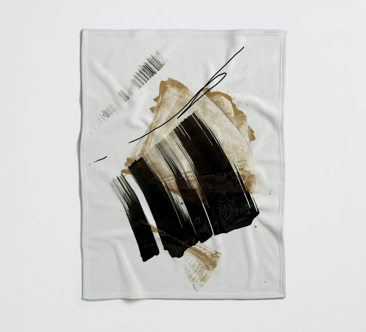 ink art shape minimal coperta in pile da comura