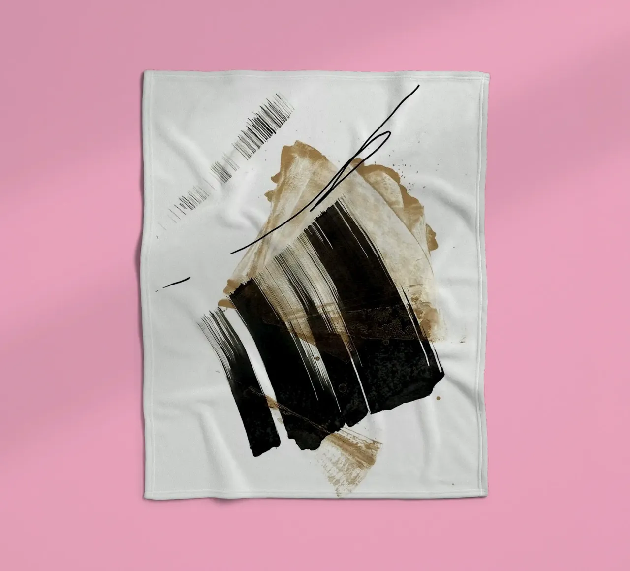 ink art shape minimal coperta in pile da comura