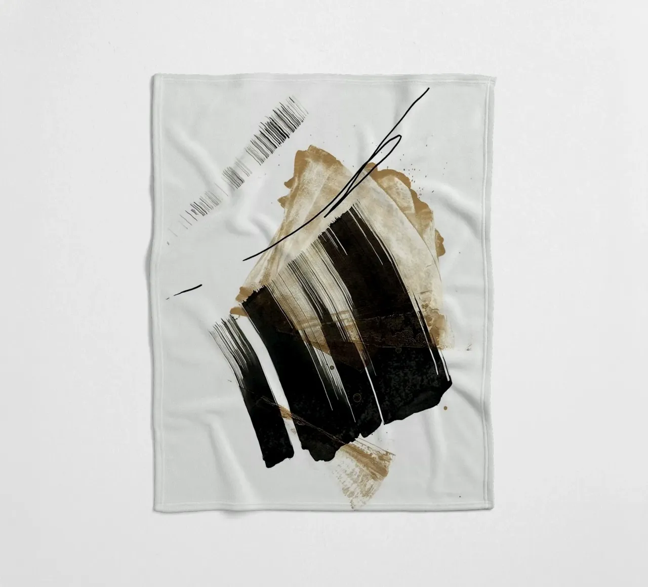 ink art shape minimal coperta in pile da comura