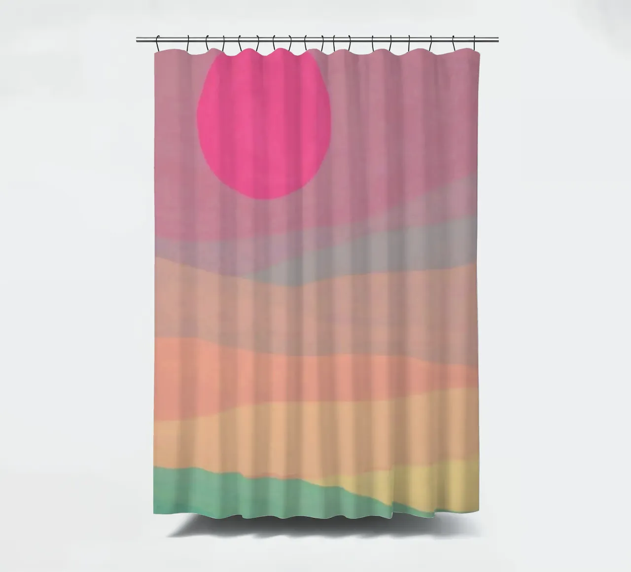 sunset abstract gradient tenda da doccia da comura