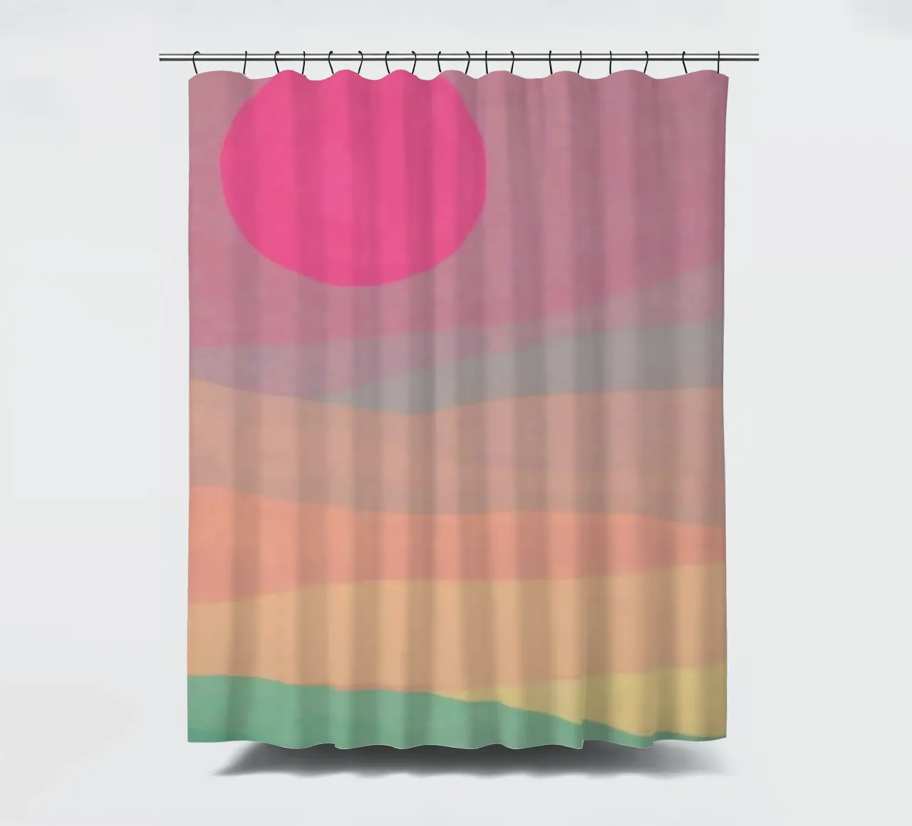 sunset abstract gradient tenda da doccia da comura
