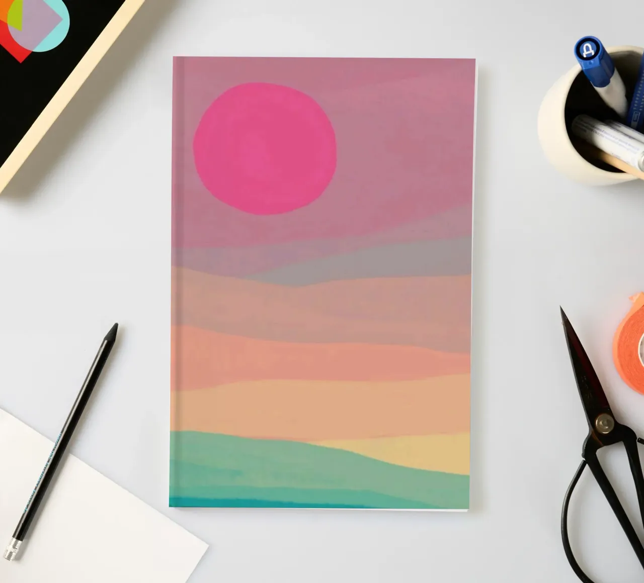 sunset abstract gradient diario da comura