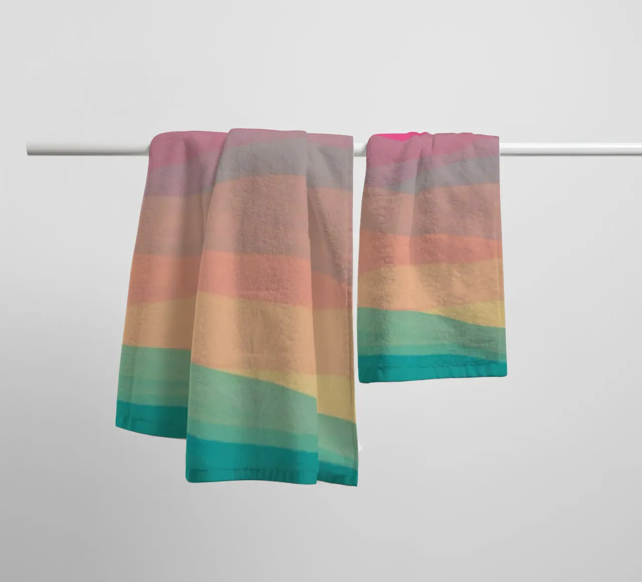sunset abstract gradient asciugamano da bagno da comura