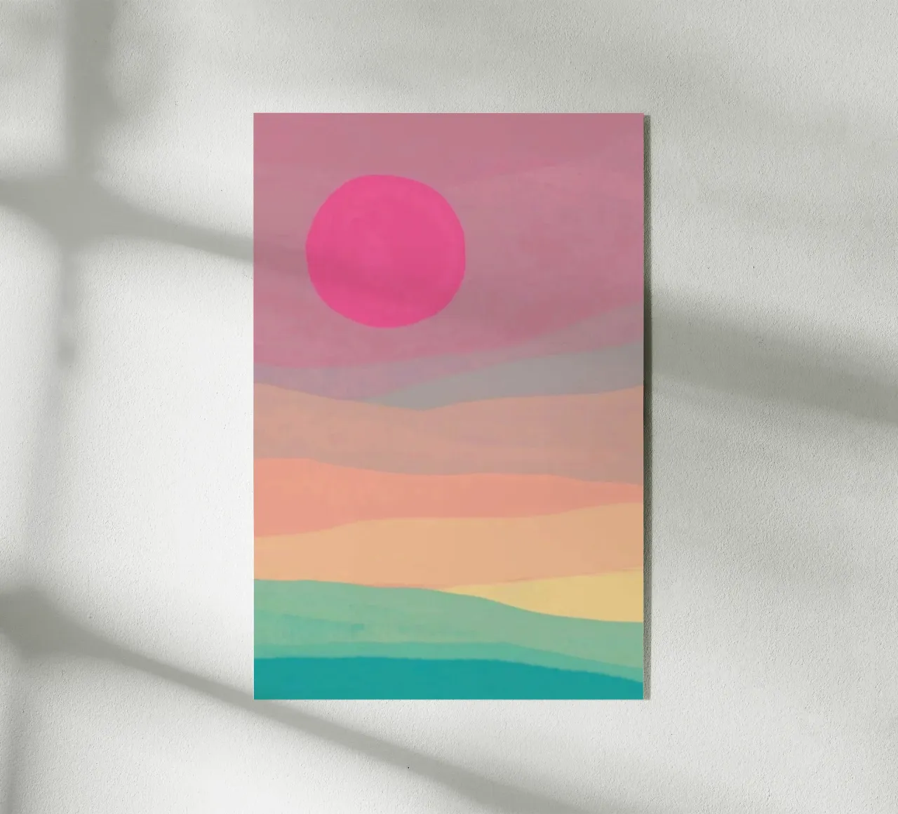 sunset abstract gradient plexiglass da comura