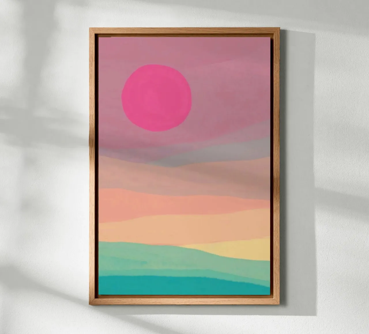 sunset abstract gradient alluminio dibond da comura