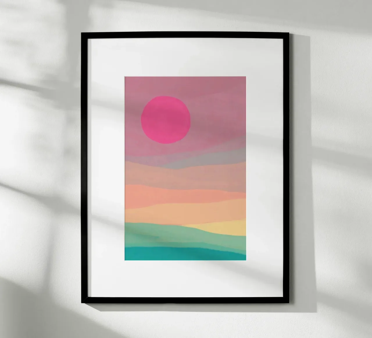 sunset abstract gradient carta hahnemühle da comura