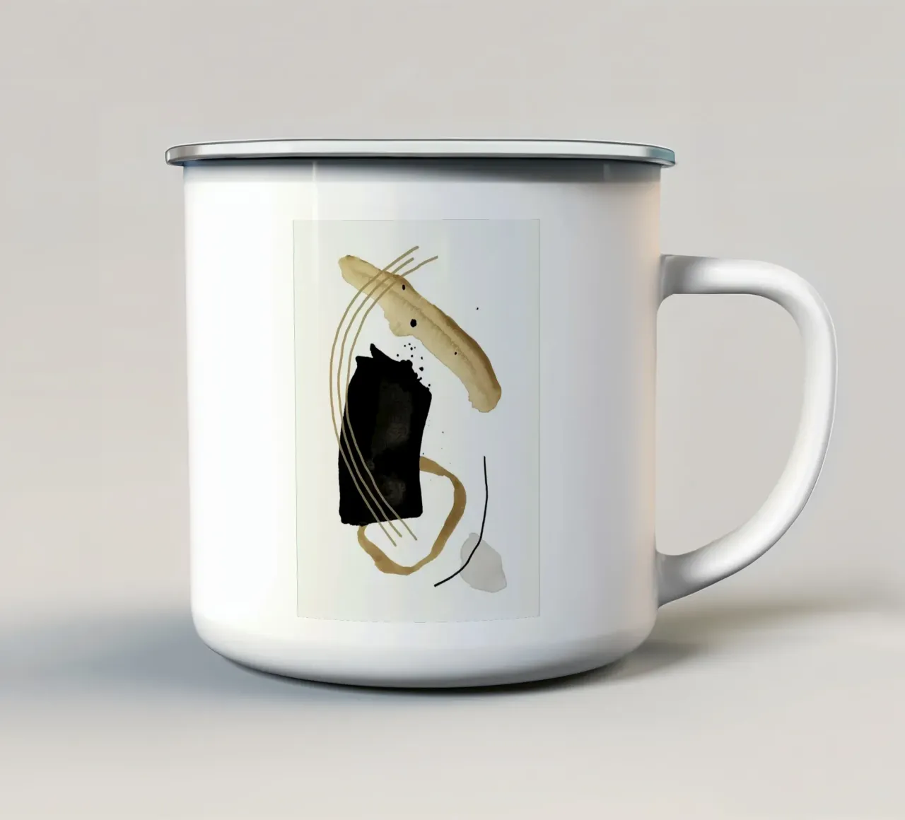 line ink art tazza in smalto da grace