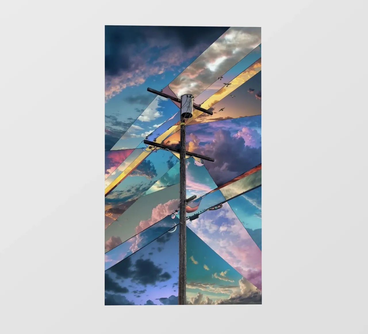 sky piece clouds pellicola backlit da comura