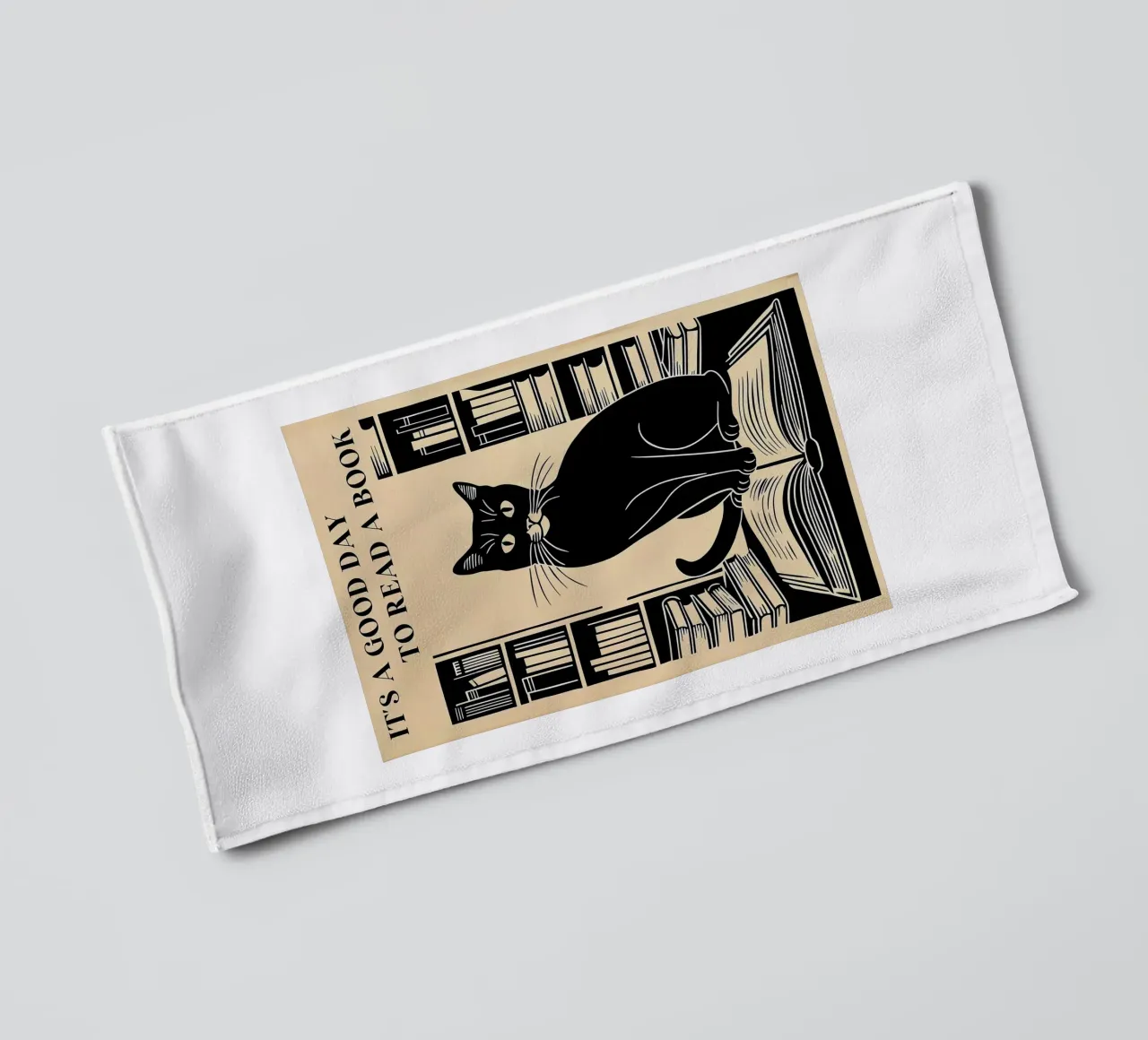 It's A Good Day To Read A Book towel by Arjun