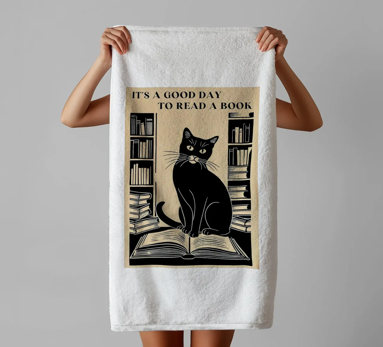 It's A Good Day To Read A Book towel by Arjun