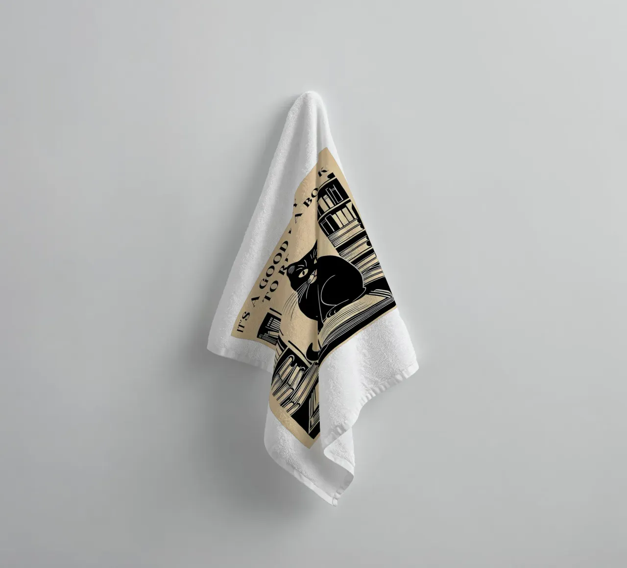 It's A Good Day To Read A Book towel by Arjun