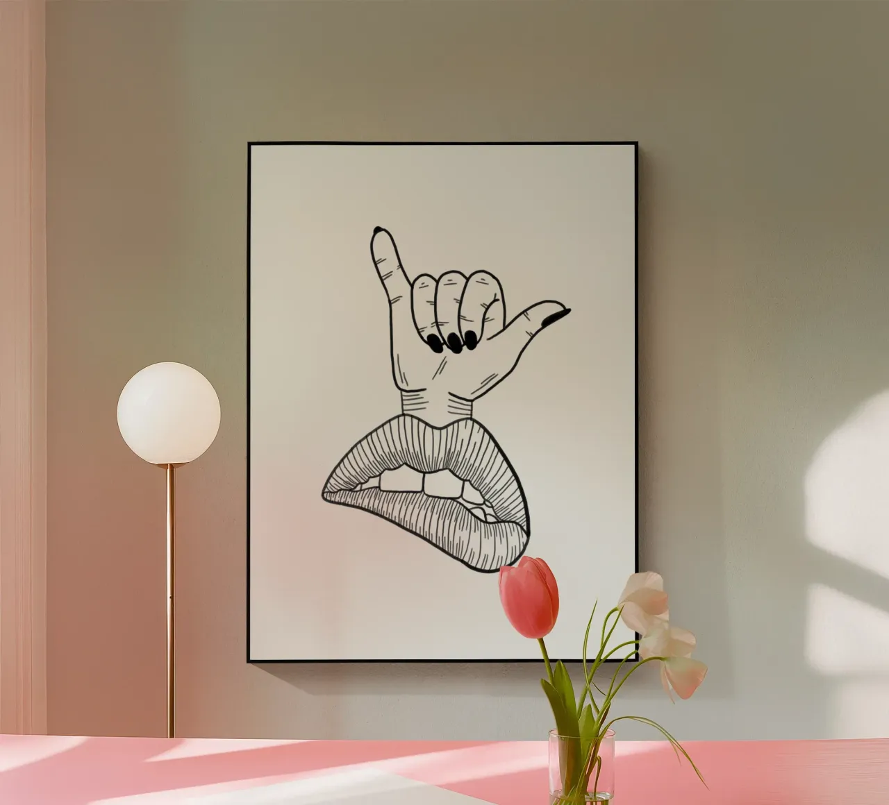 Hang Loose plexiglass da byh.illustration