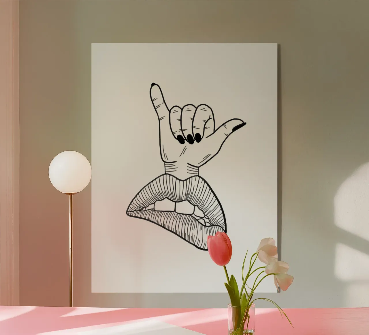 Hang Loose plexiglass da byh.illustration