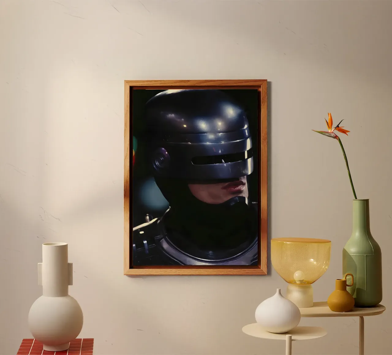 RoboCop alluminio dibond da Low poly art