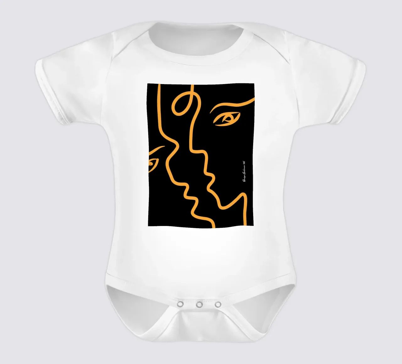 Face to face body neonato maniche corte da Mike Leymi