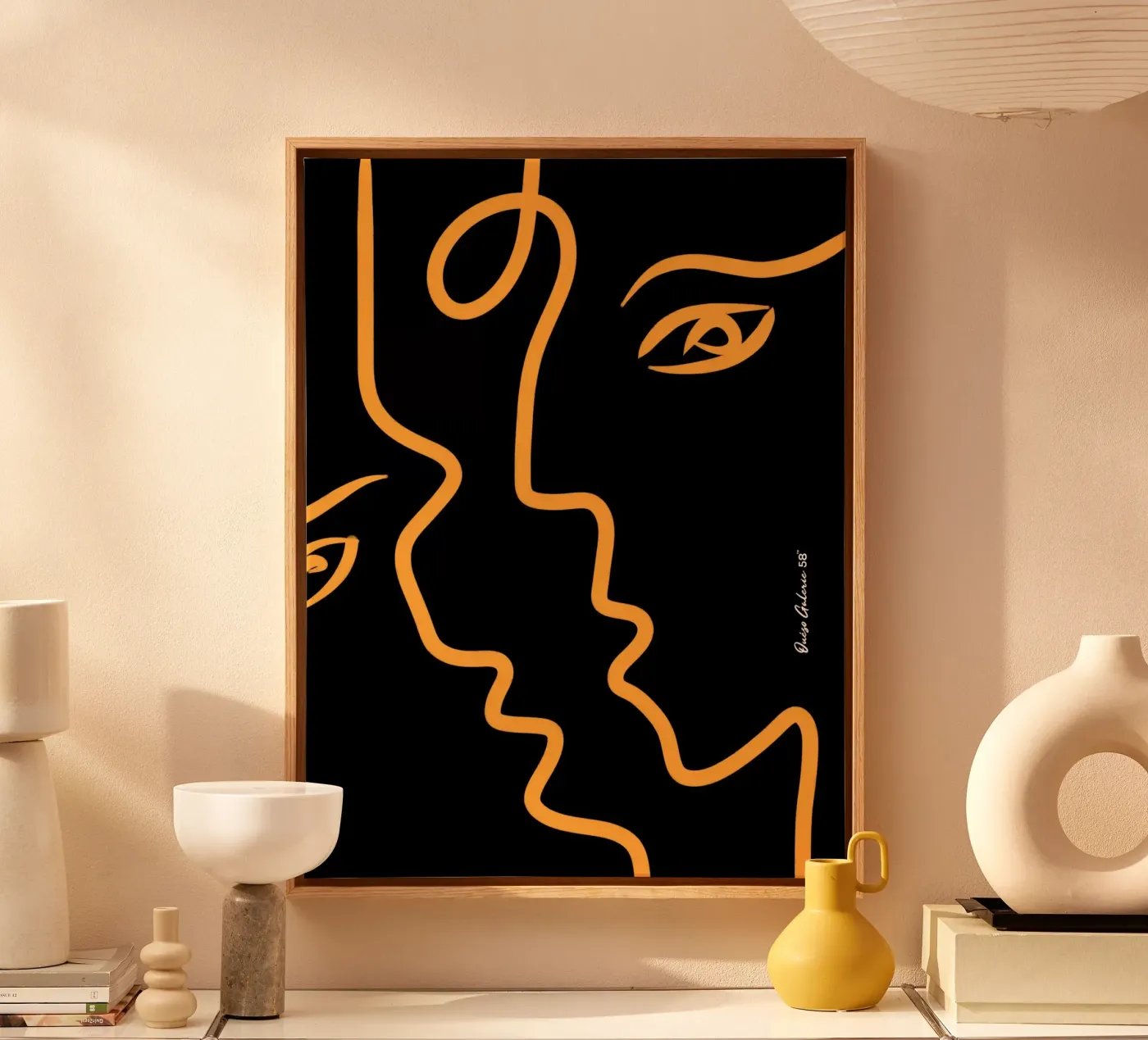 Face to face tela da Mike Leymi