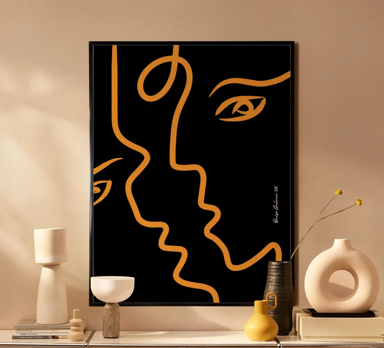 Face to face poster by Mike Leymi