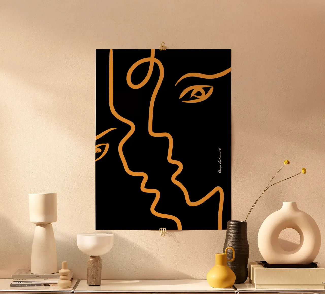 Face to face carta hahnemühle da Mike Leymi