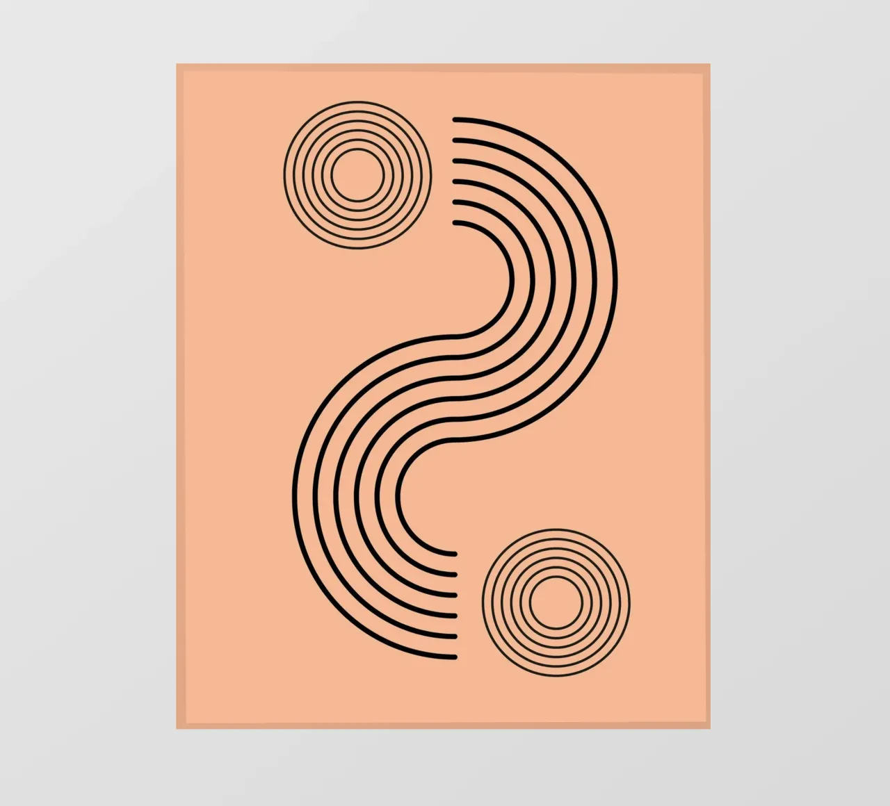 minimalist line 01 telo in pvc da Creaton