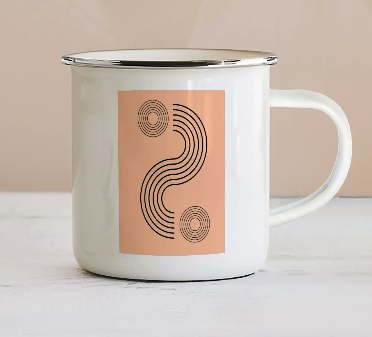 minimalist line 01 tazza in smalto da Creaton