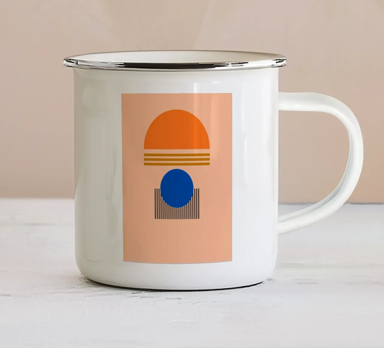 minimalist line 02 tazza in smalto da Creaton