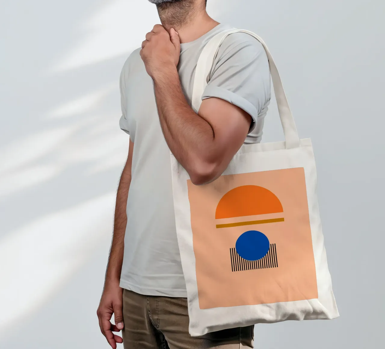 minimalist line 03 borsa in juta da Creaton