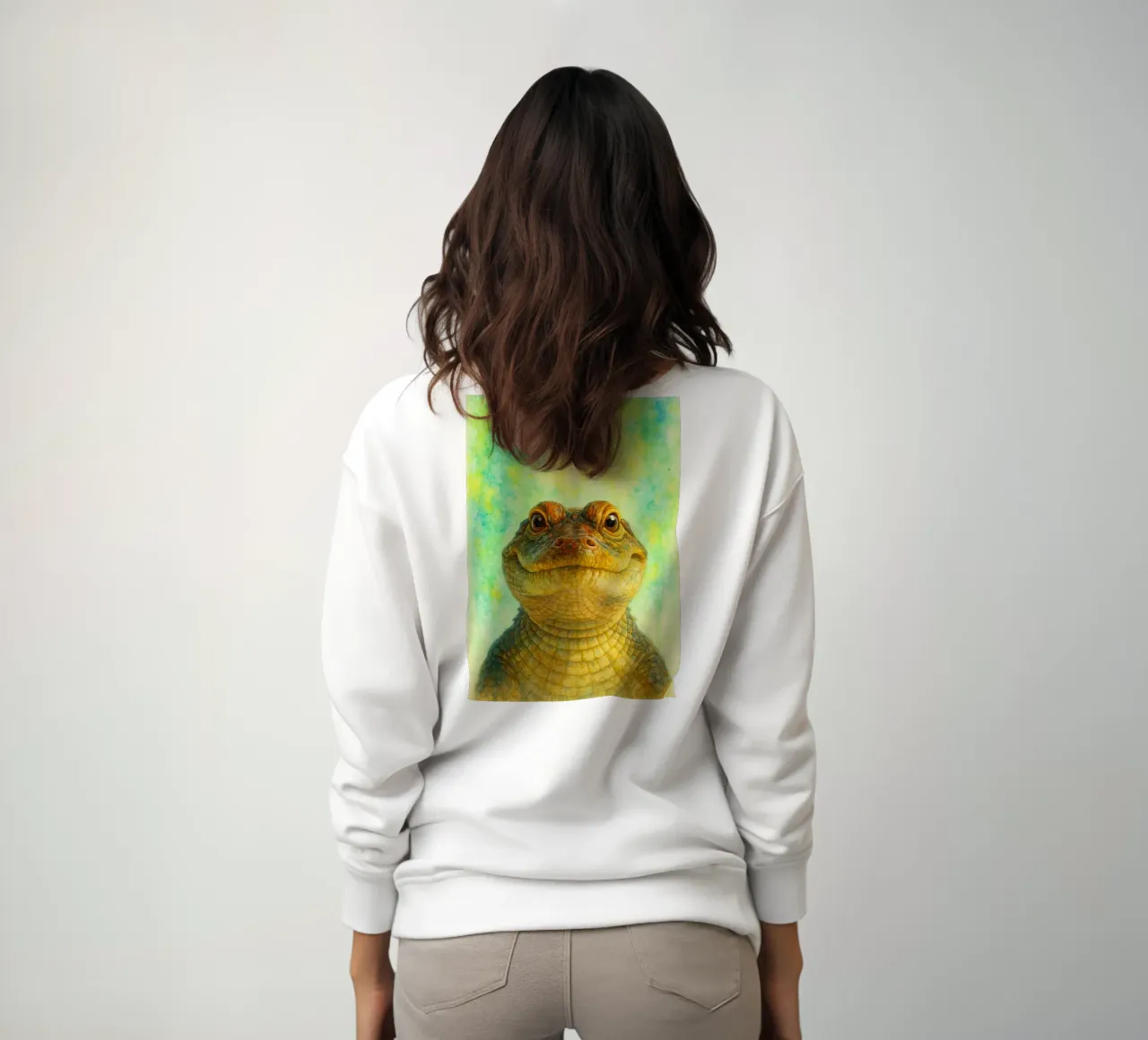 dibujo cocodrilo bebé sudadera de sunflower