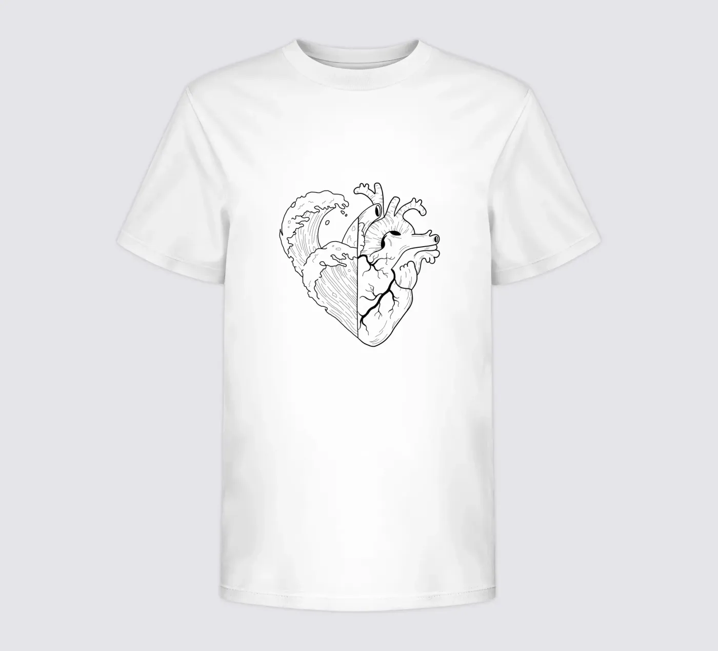 Heartwaves t-shirt bambini da byh.illustration