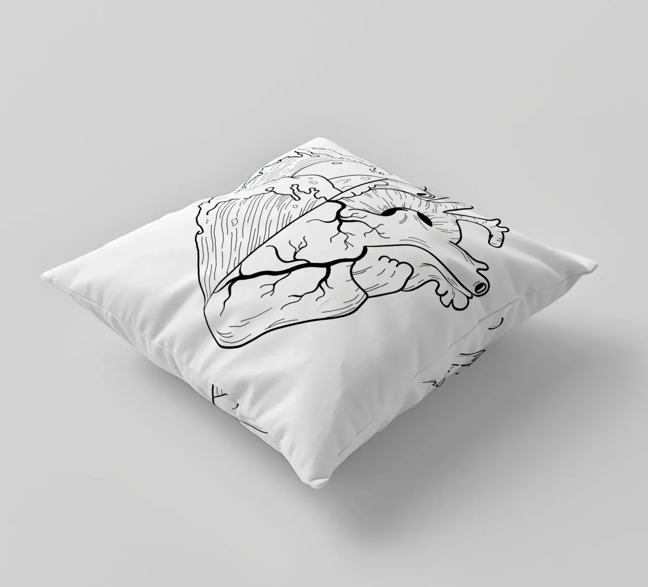 Heartwaves cuscino da byh.illustration