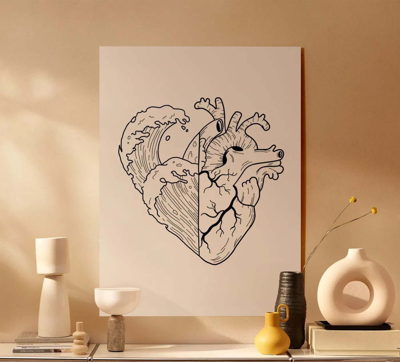Heartwaves plexiglas de byh.illustration