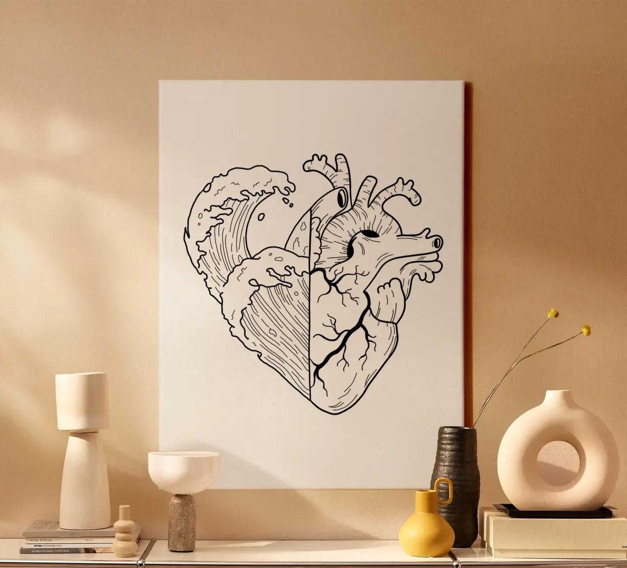 Heartwaves tela da byh.illustration