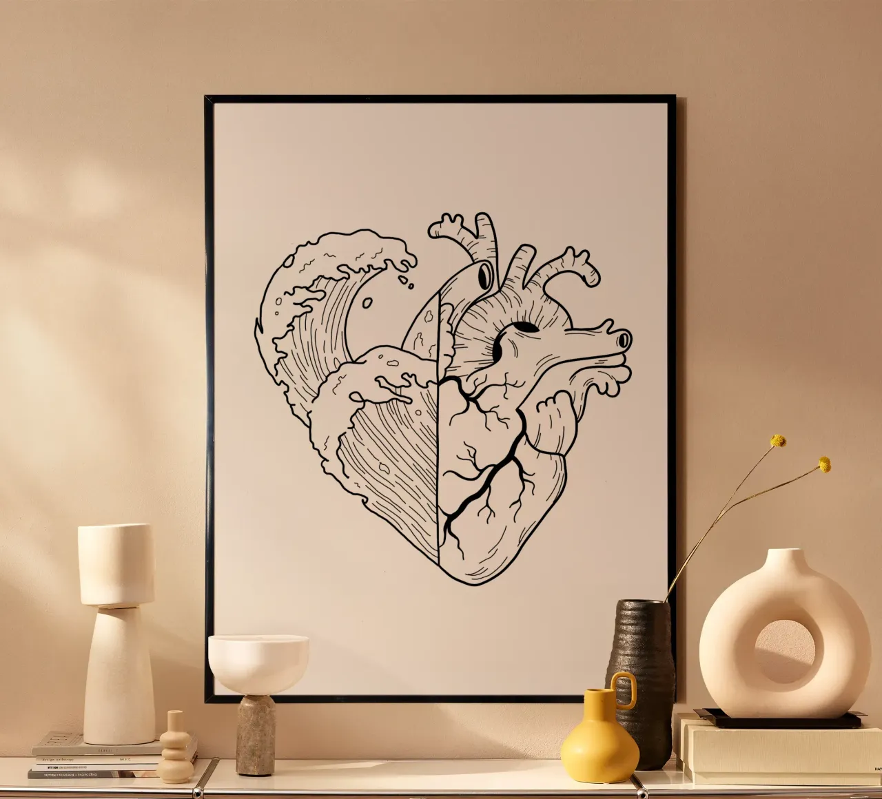 Heartwaves poster da byh.illustration