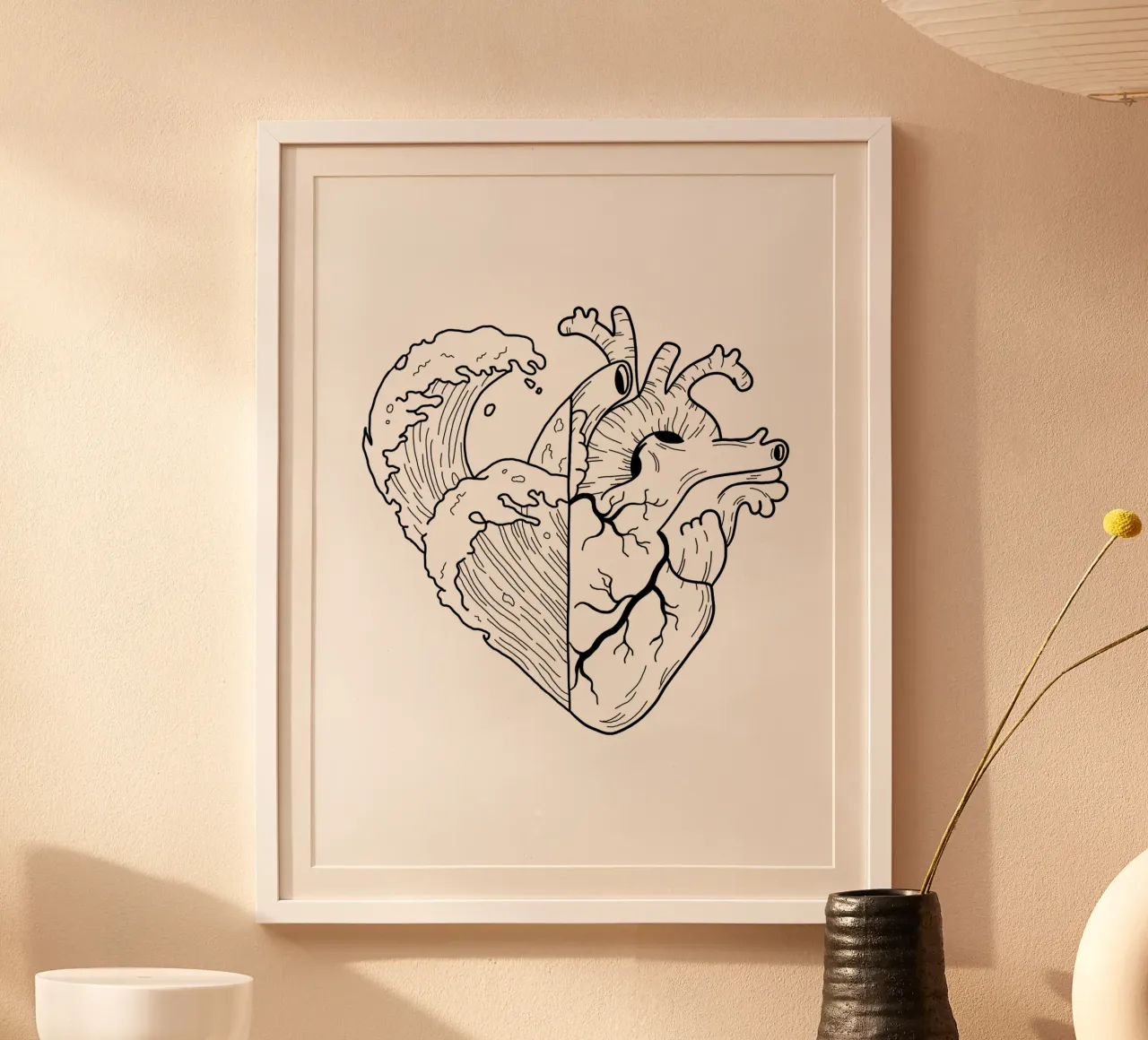 Heartwaves poster da byh.illustration