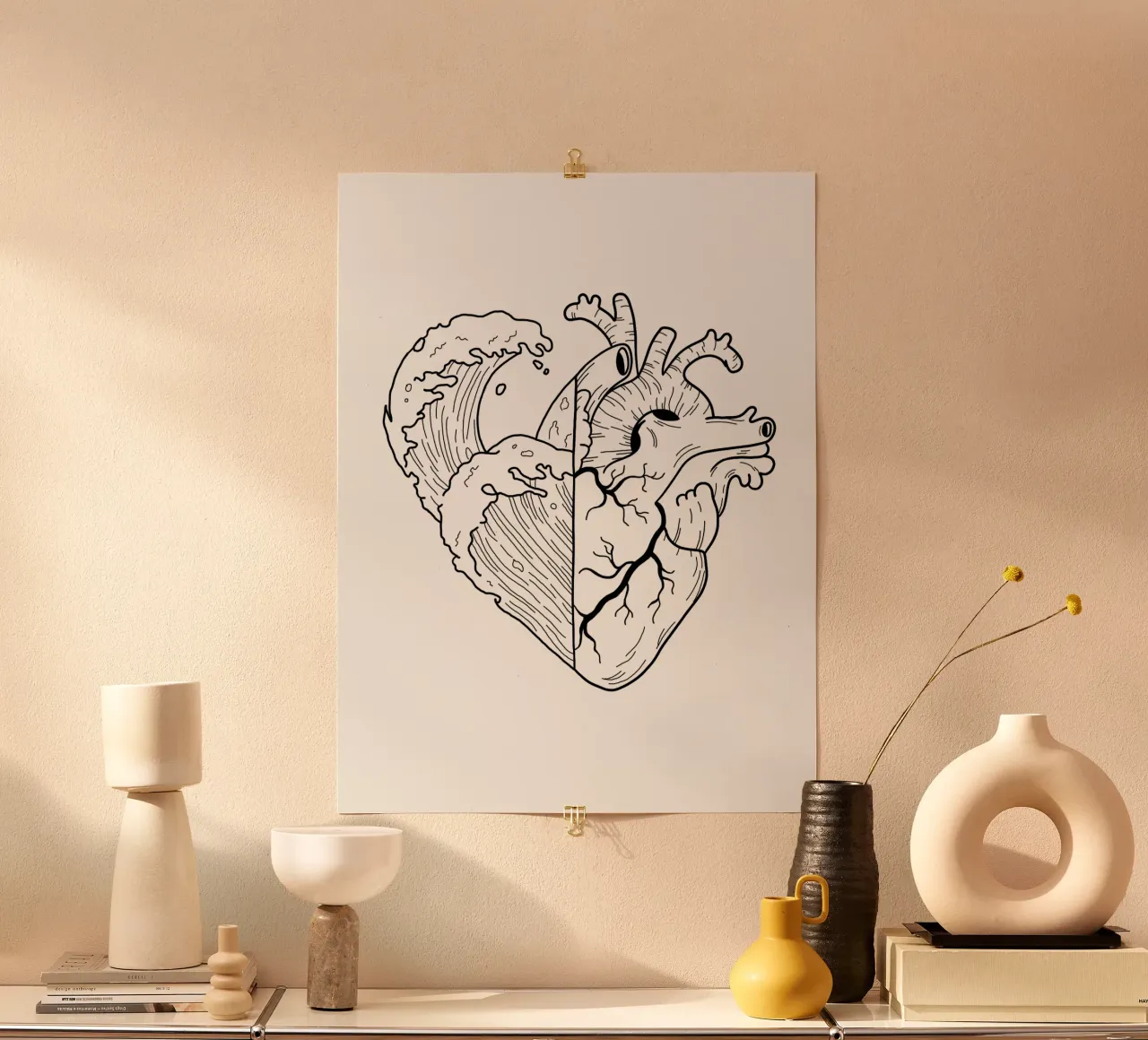 Heartwaves poster da byh.illustration