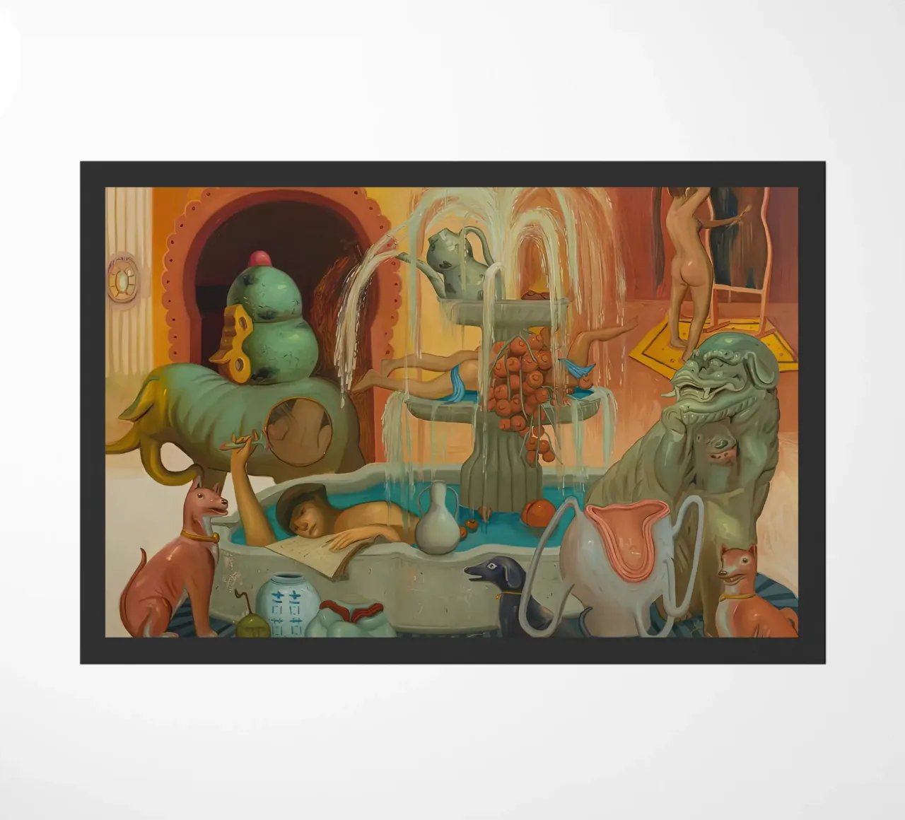 Access to a Warm Space for Bathing, 2017 doormat by Palletolate