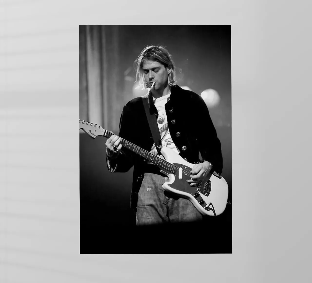 Kurt Cobain Perform pellicola backlit da nicol shop