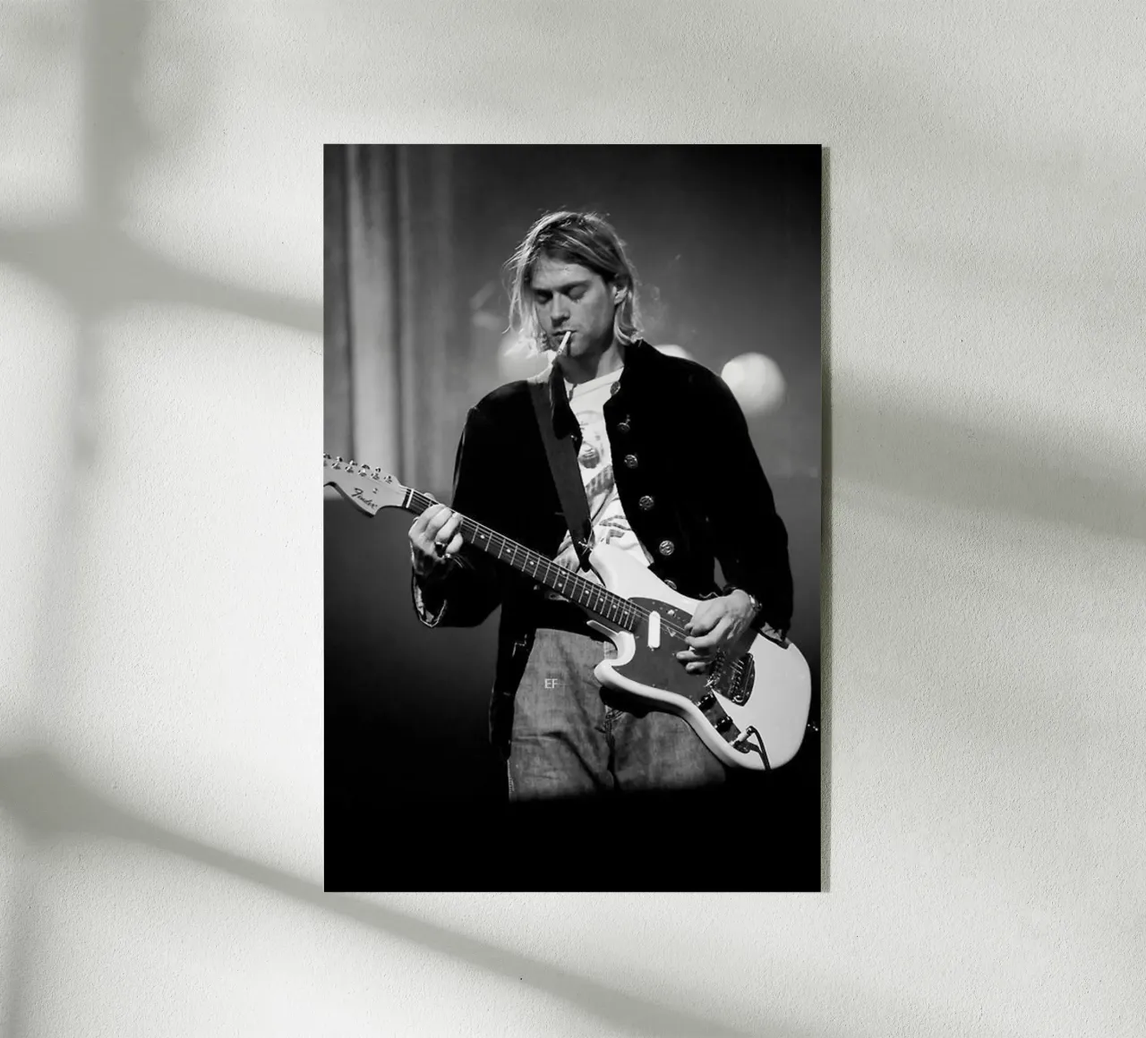Kurt Cobain Perform plexiglass da nicol shop