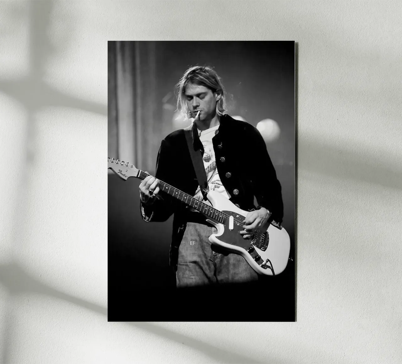 Kurt Cobain Perform alluminio dibond da nicol shop