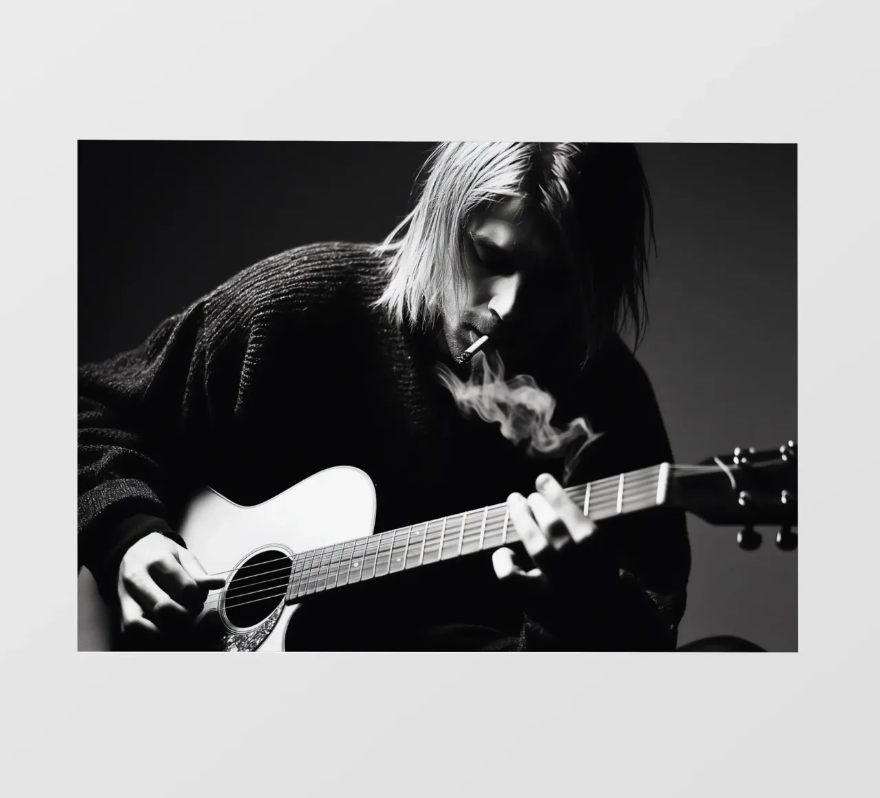 Grunge Unplugged - Kurt Cobain pellicola backlit da nicol shop