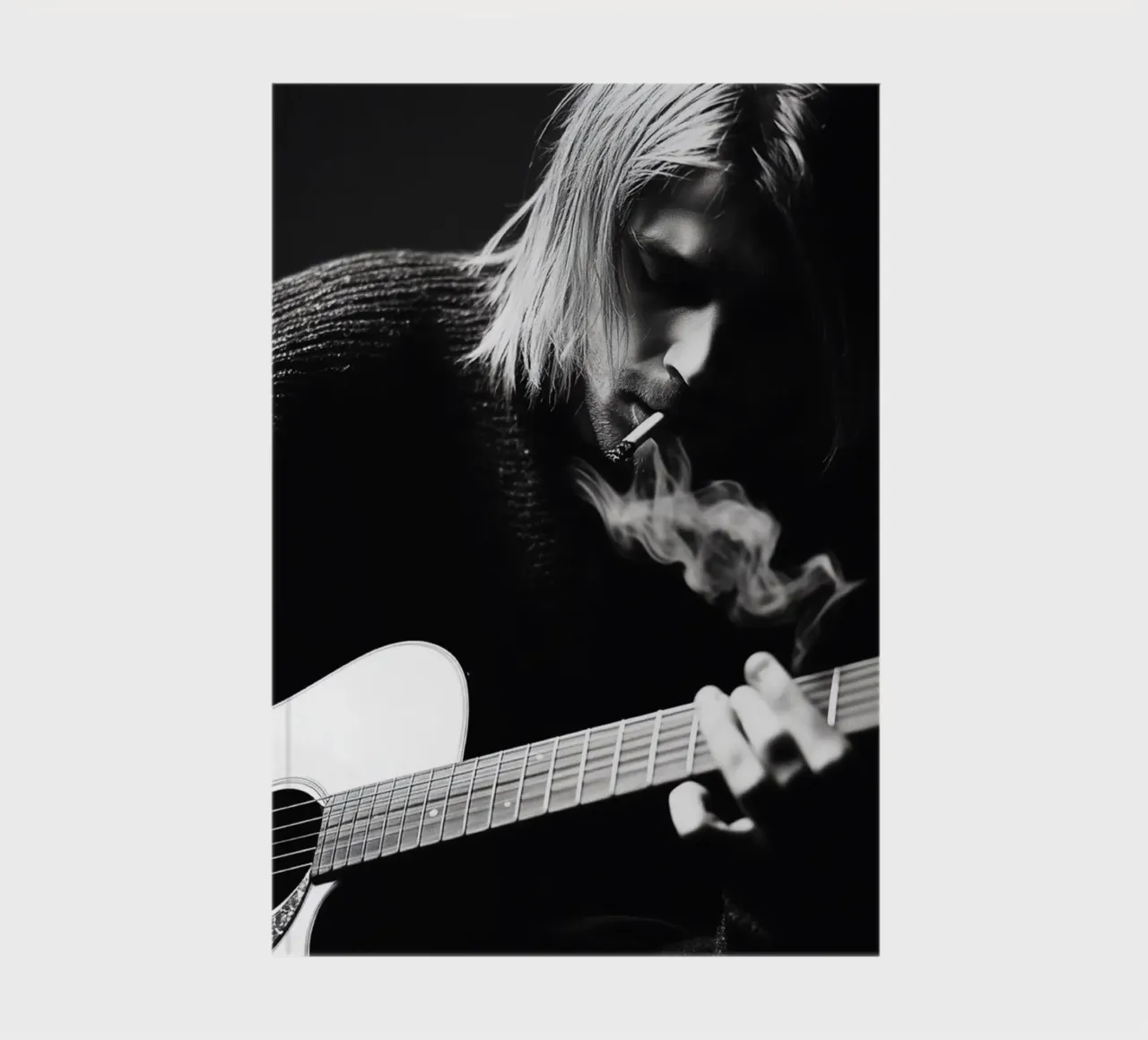 Grunge Unplugged - Kurt Cobain notebook by nicol shop