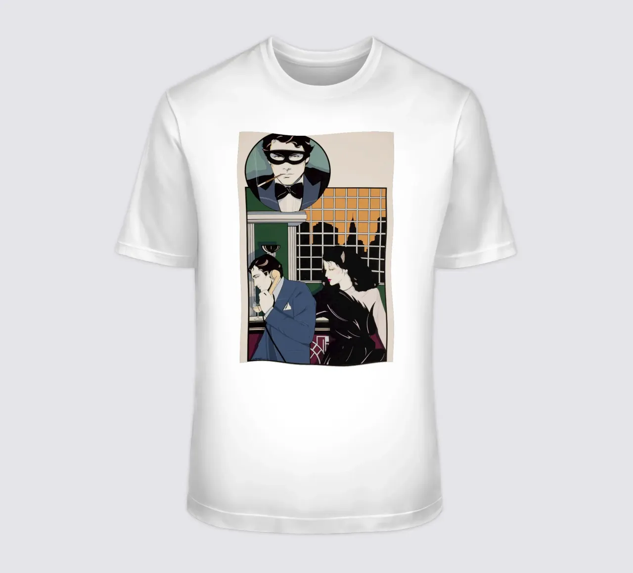 patrick nagel art t-shirt da Kabir
