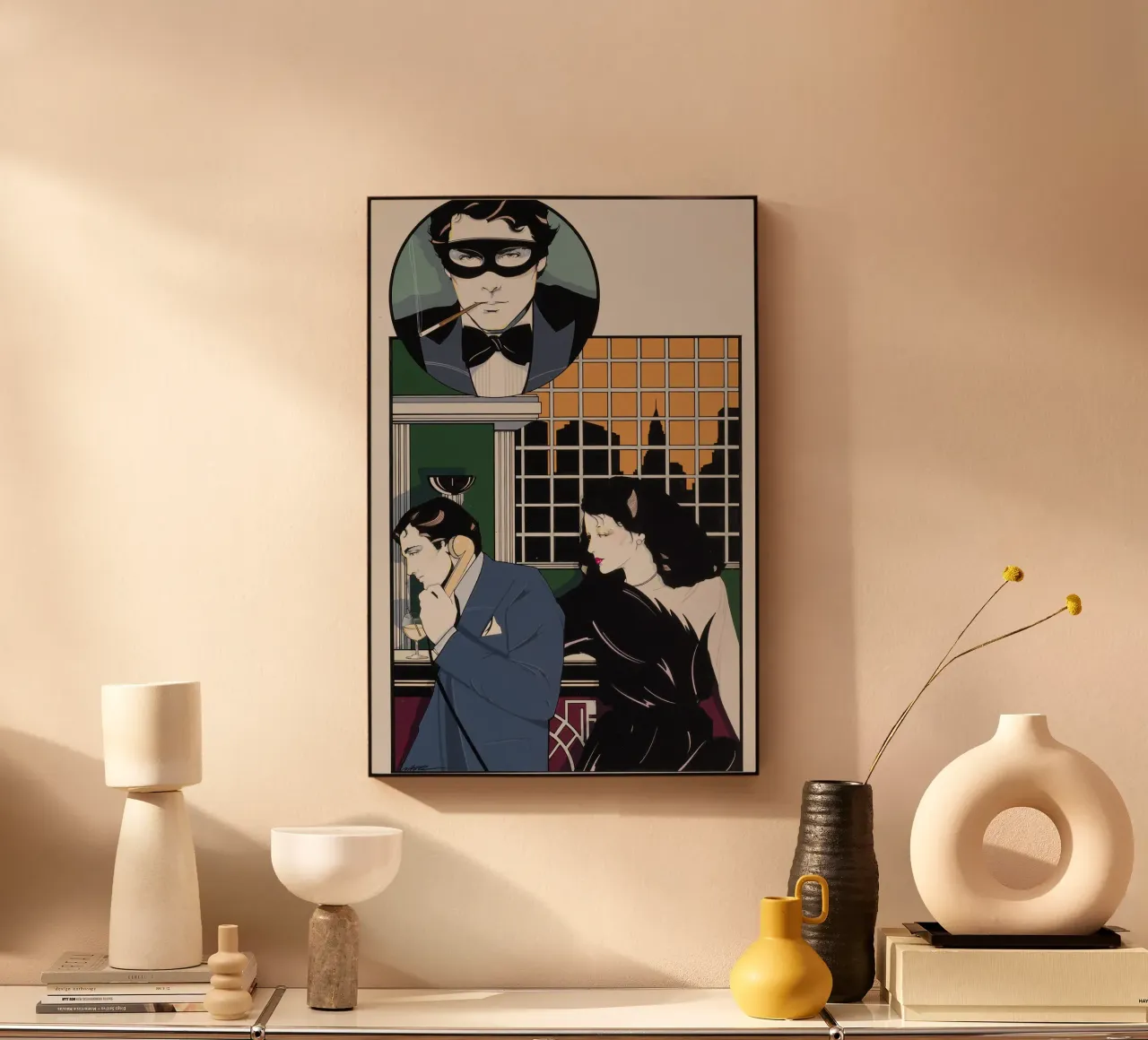 patrick nagel art plexiglass da Kabir
