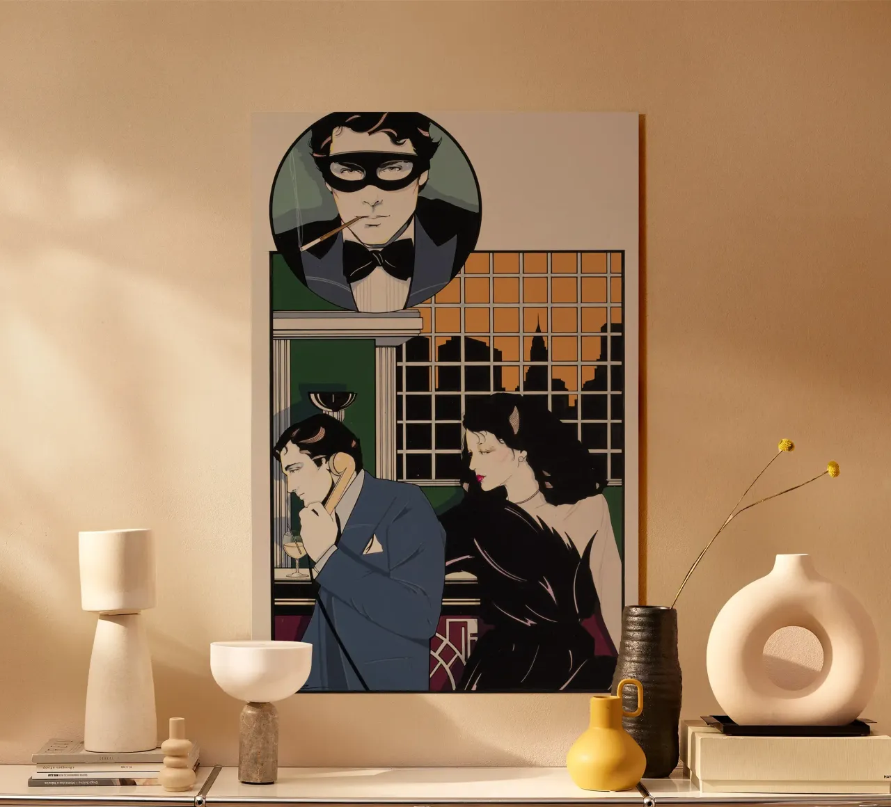 patrick nagel art plexiglass da Kabir
