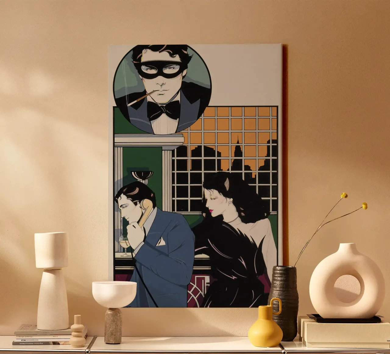 patrick nagel art tela da Kabir