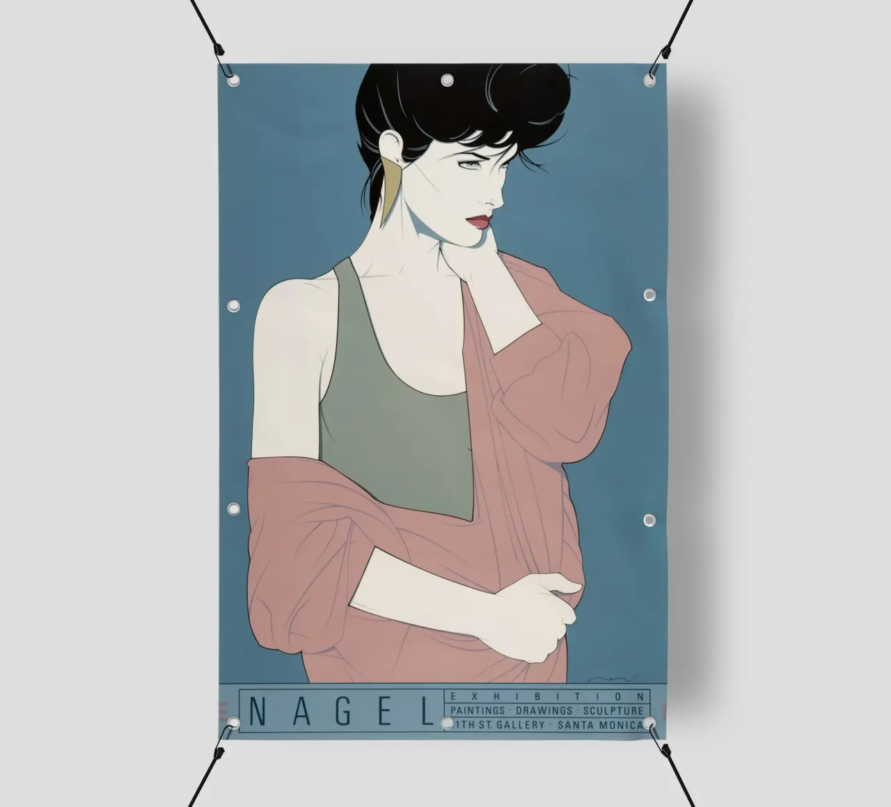 patrick nagel art telo in pvc da Kabir